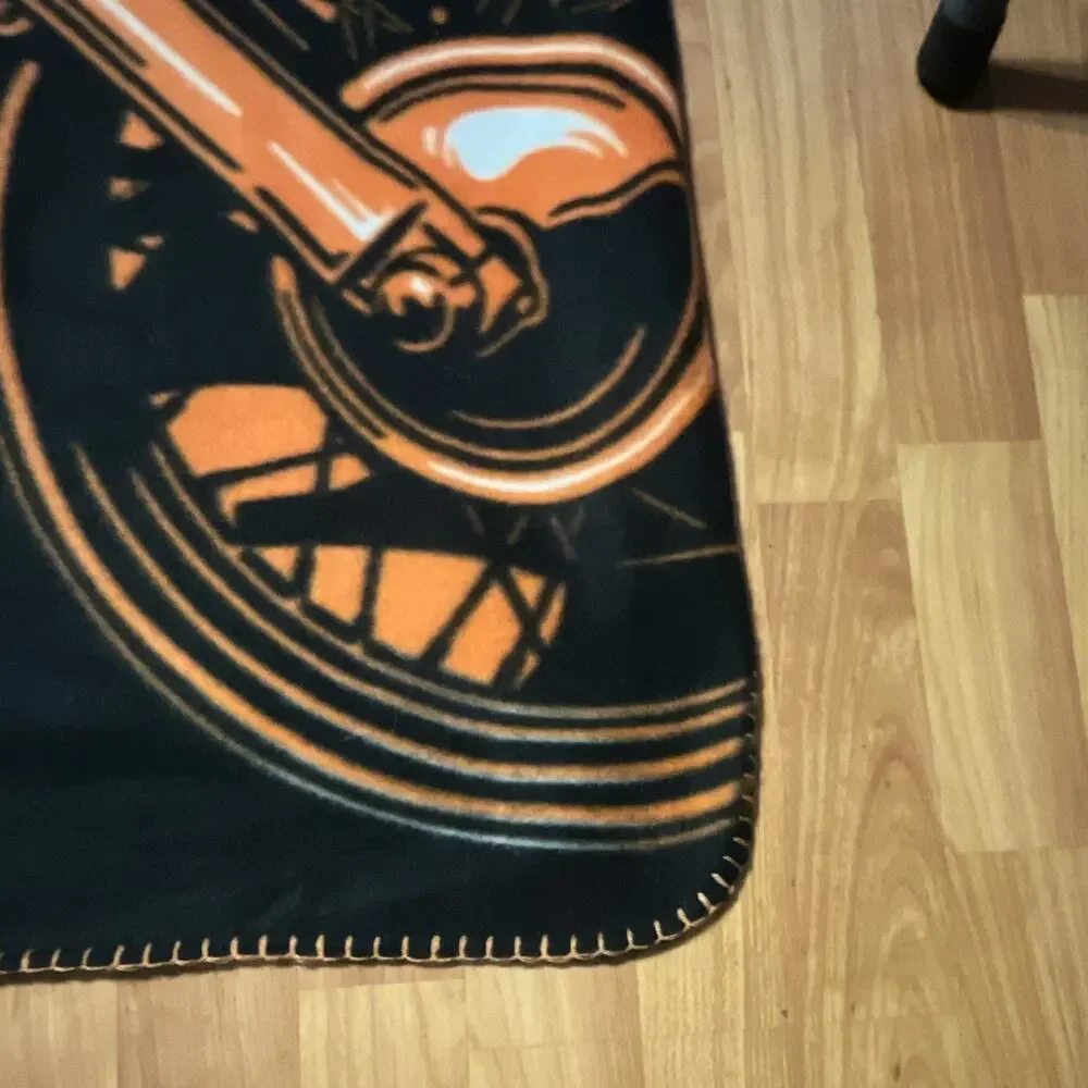 Harley-Davidson Motorcycles Graphic Print Multicolor Throw Blanket, 1pc 47 x 65